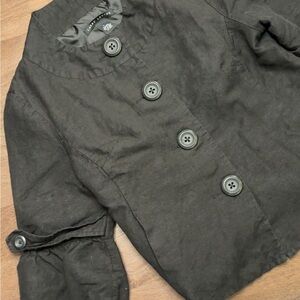 Larry Levine Charcoal Button-Up Jacket
